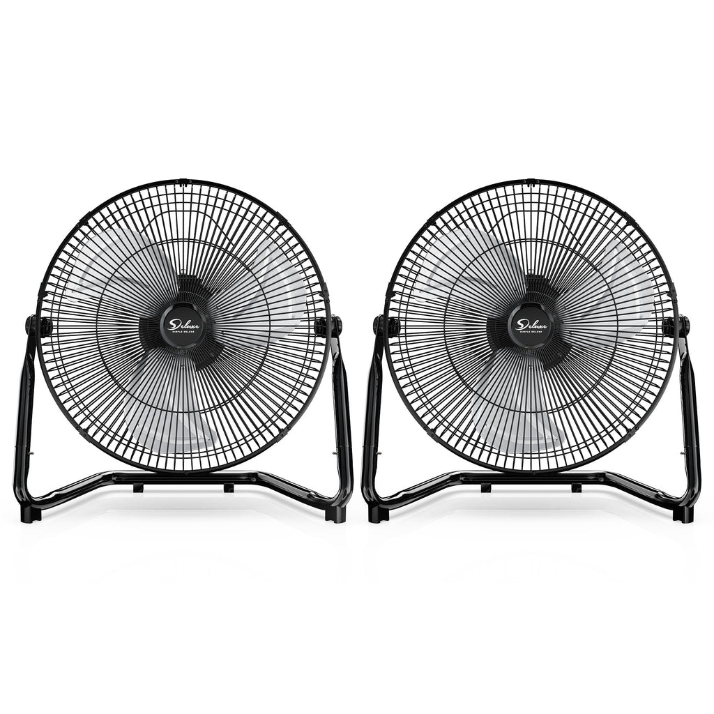 20" 3-Speed High Velocity Industrial Floor Fan, 2 Pack D1283