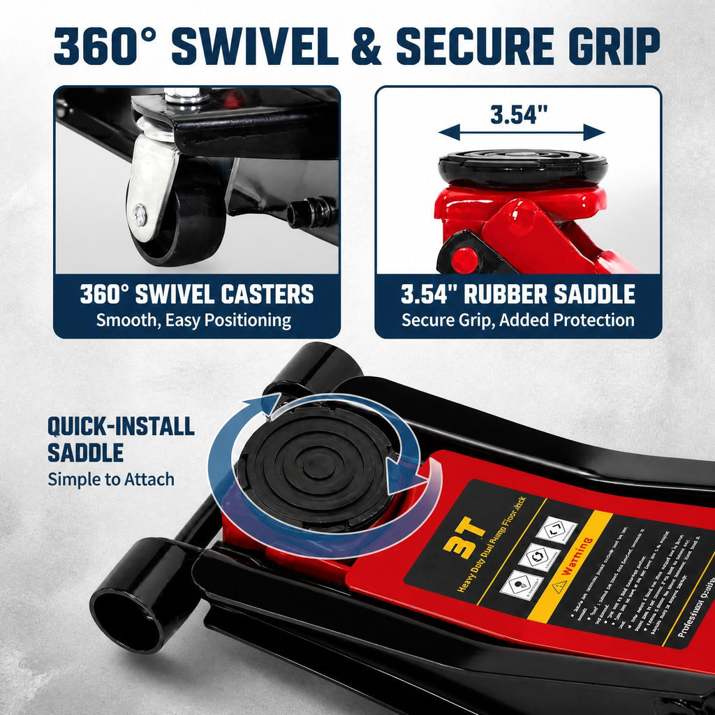 3 Ton Low Profile Steel Hydraulic Floor Jack M86973