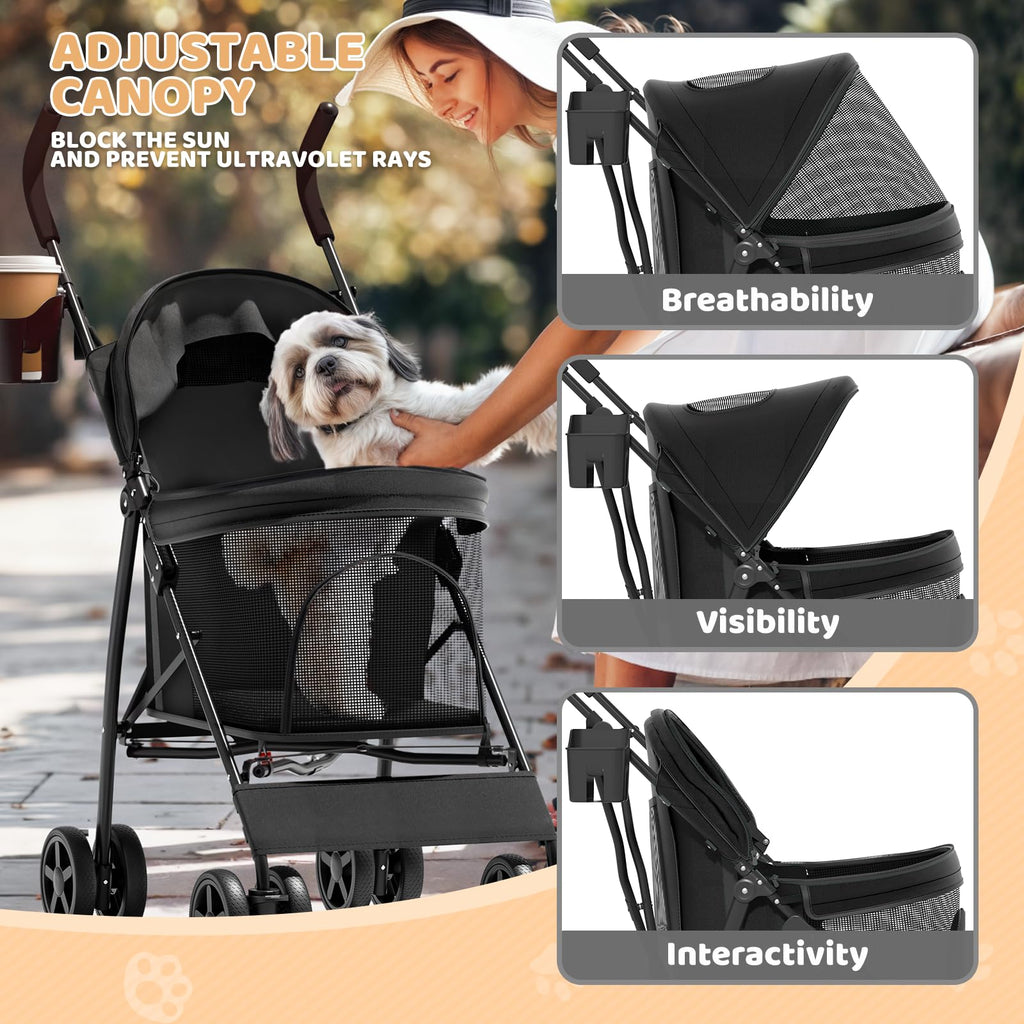 Compact Fold Pet Travel Stroller T400