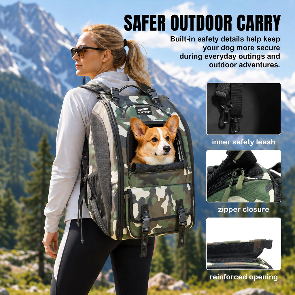 Dog Backpack Carrier Up to 20 lb H4238