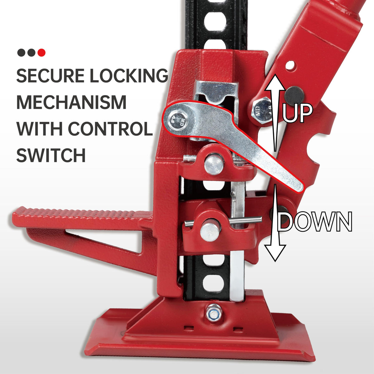 3-Ton Cast Iron Ratcheting Utility Farm Jack W336
