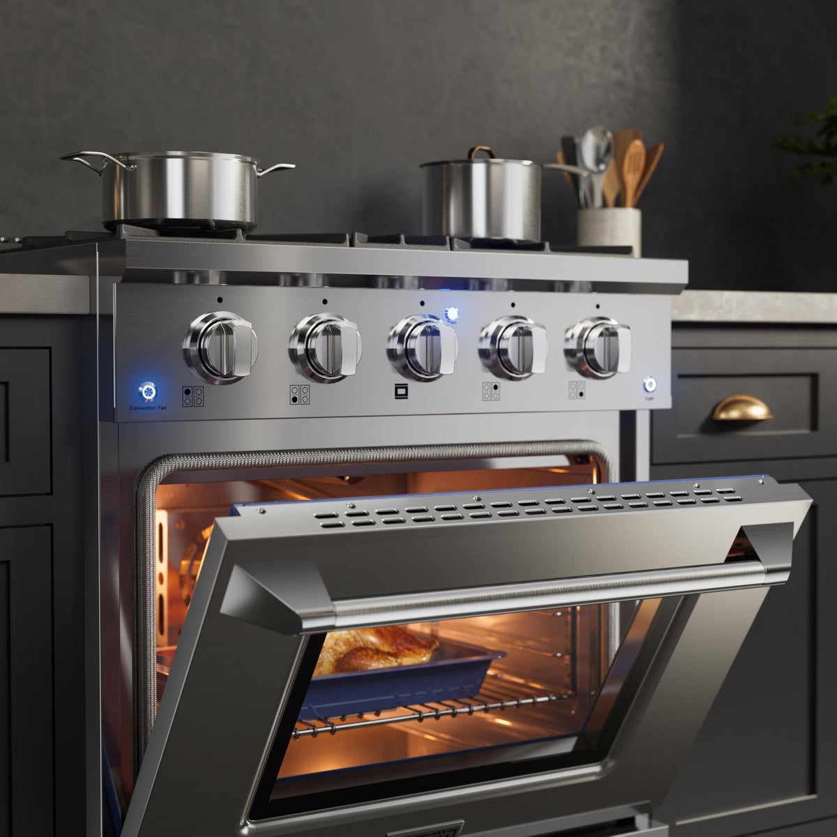 30" Gas Range with Dual-Ring Power Burner Q632