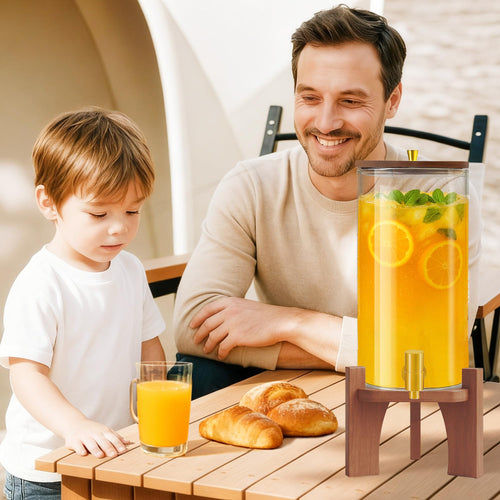 1.5 Gallon Glass Beverage Dispenser with Stand Z499160