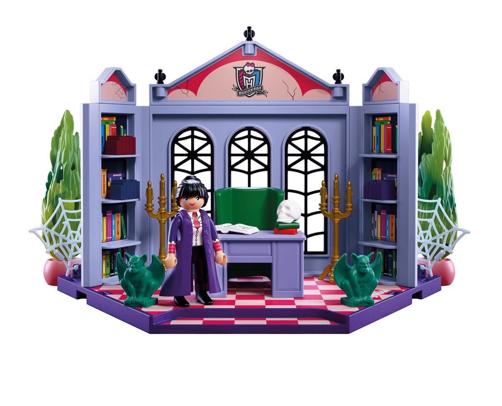 Monster High Office Playset with Desk and Glow-in-the-Dark Spider Webs F9990