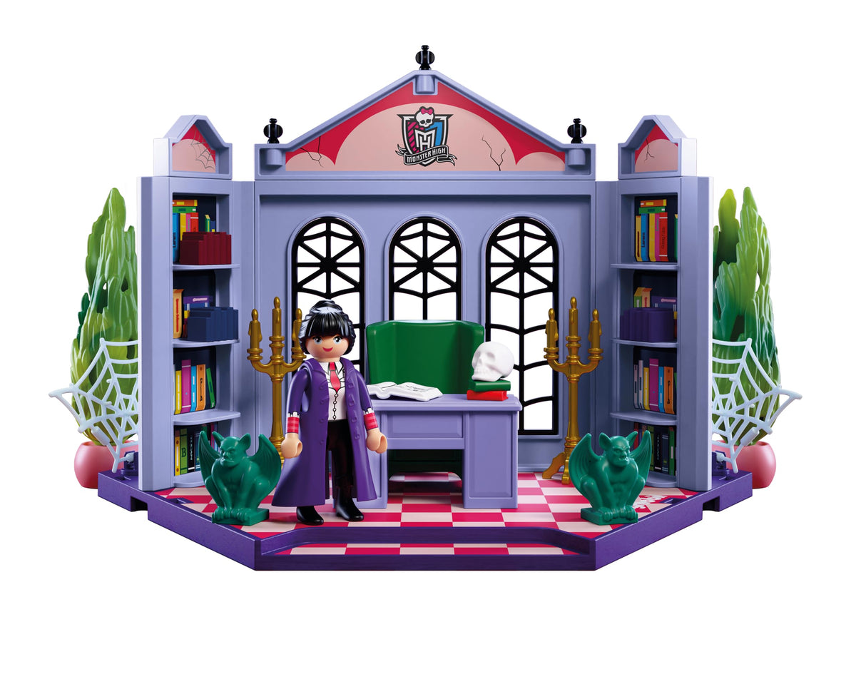 Monster High Office Playset with Desk and Glow-in-the-Dark Spider Webs F9990