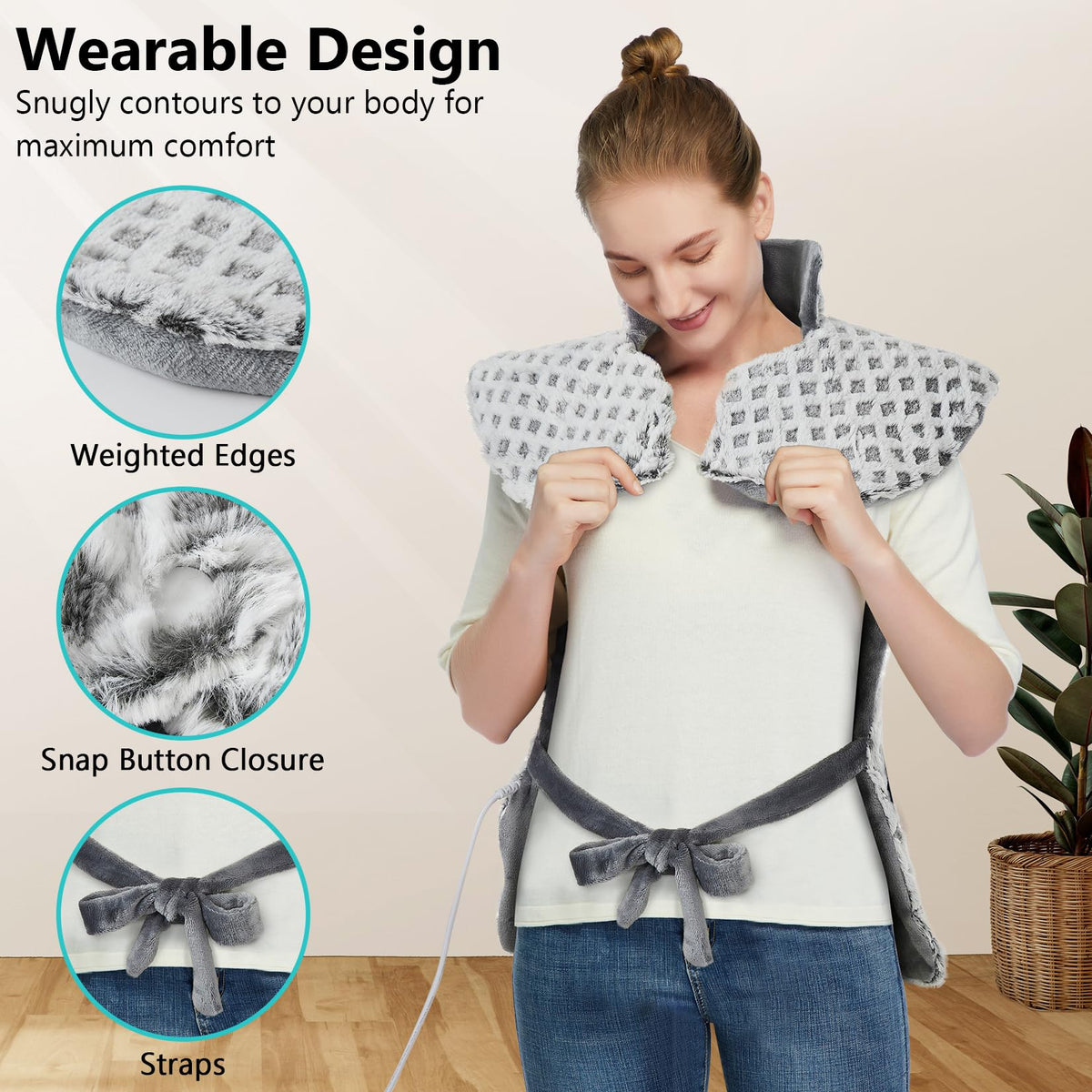 4 Massaging Heating Pad T742
