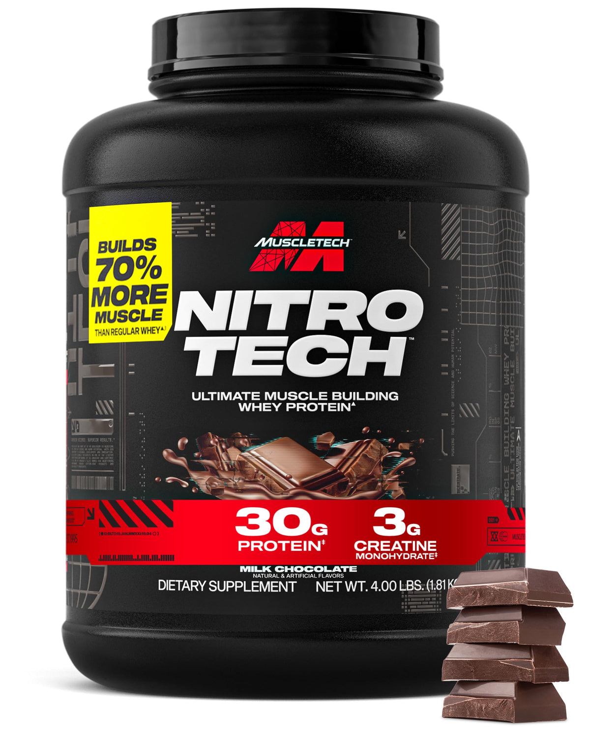 Whey Protein Powder Milk Chocolate 4LB X84431