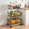3-Tier Fruit Basket with Wheels V8021