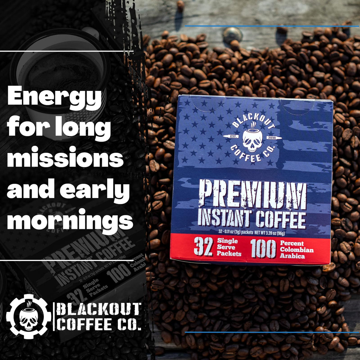 Colombian Arabica Instant Coffee Medium Roast 32 Count T32726
