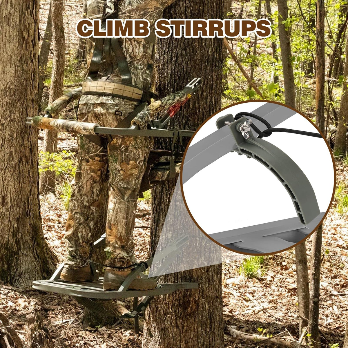 Climbing Stand Accessories with Elastic Rope (1-Pair) P1498