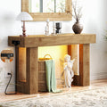 47" Entryway Table with Sensor Light & AC Outlets F5563