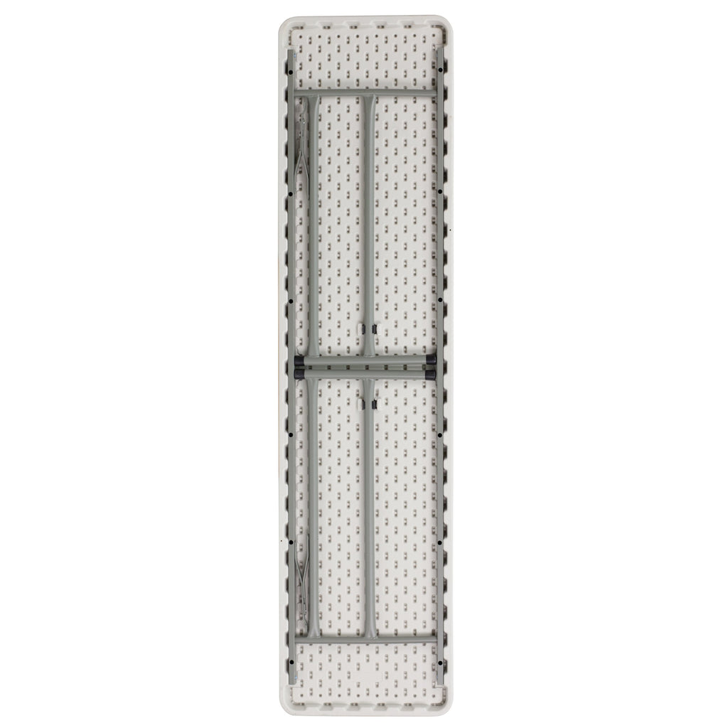 6-Foot Rectangle Granite White Plastic Folding Training Table K8639