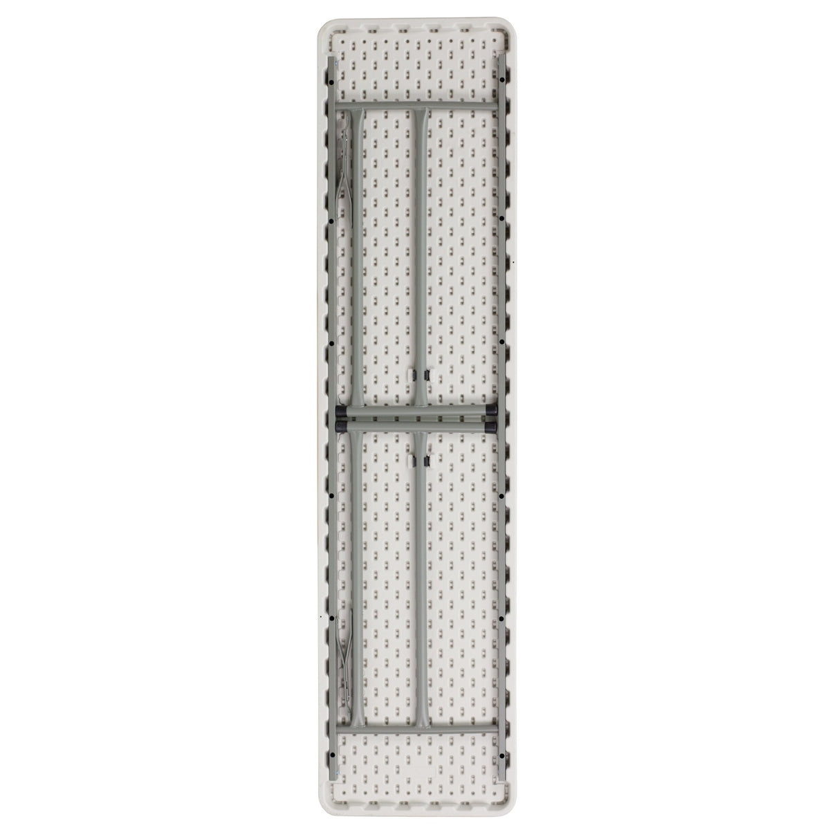 6-Foot Rectangle Granite White Plastic Folding Training Table K8639