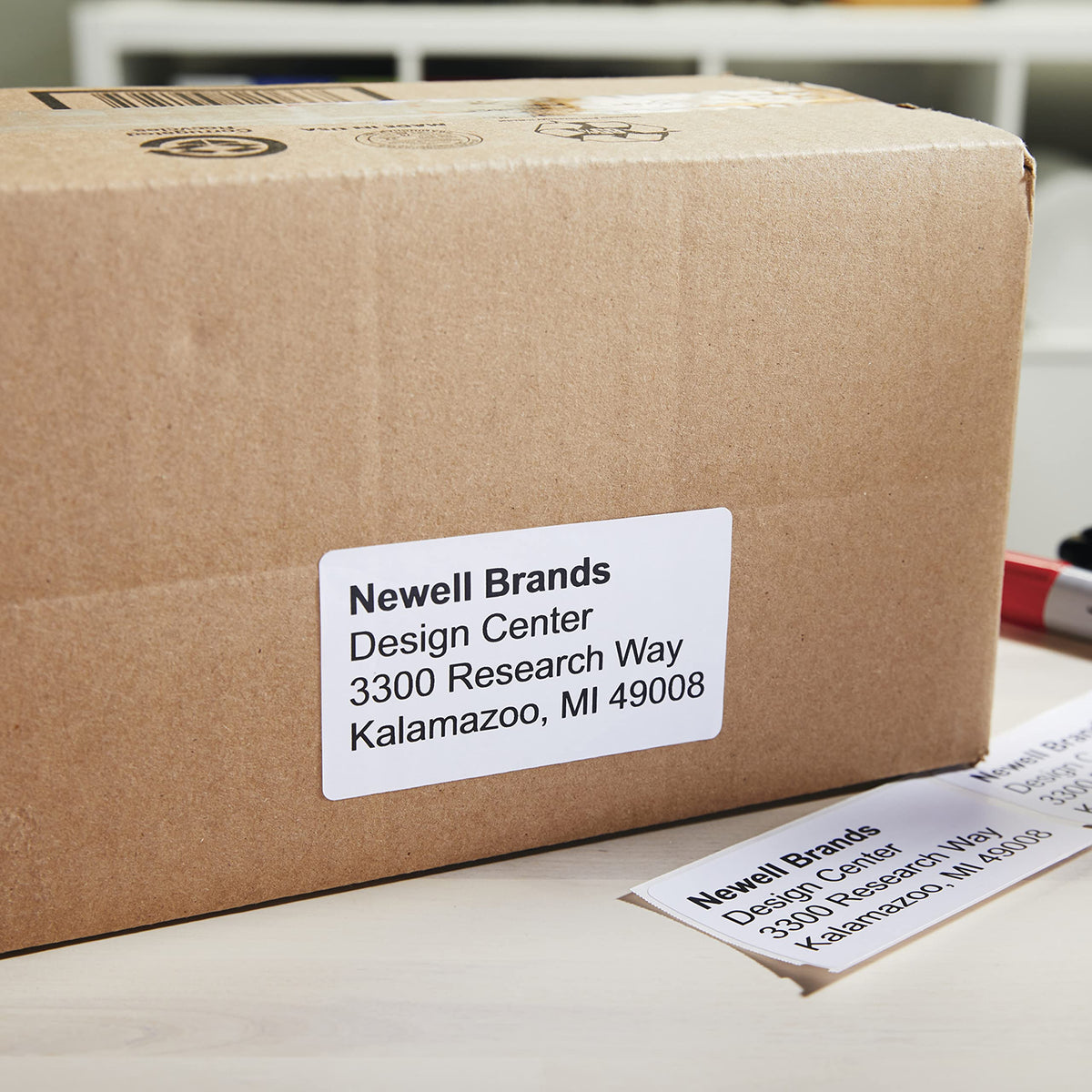Large Shipping Labels 2-5/16" x 4", 3 Rolls of 300 E530728