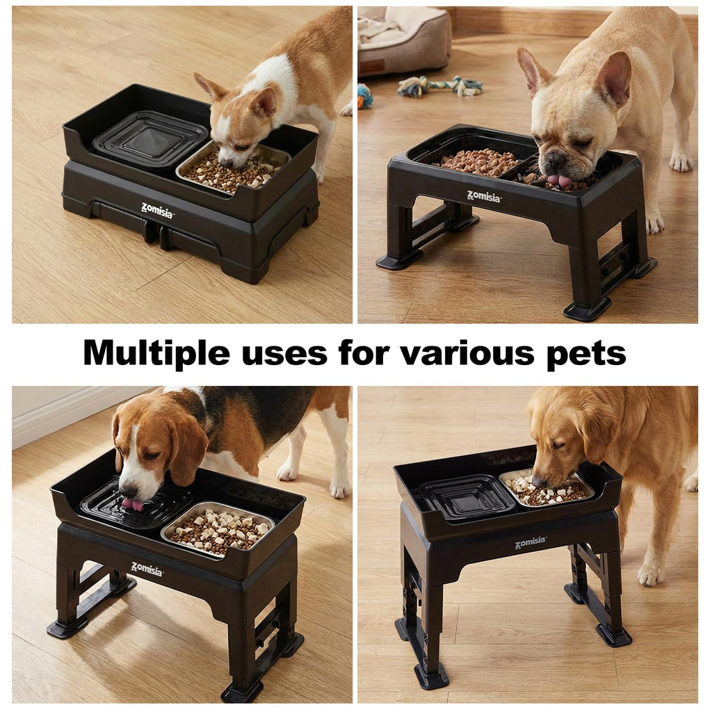 Elevated Dog Bowls with No Spill Water Bowl F873419