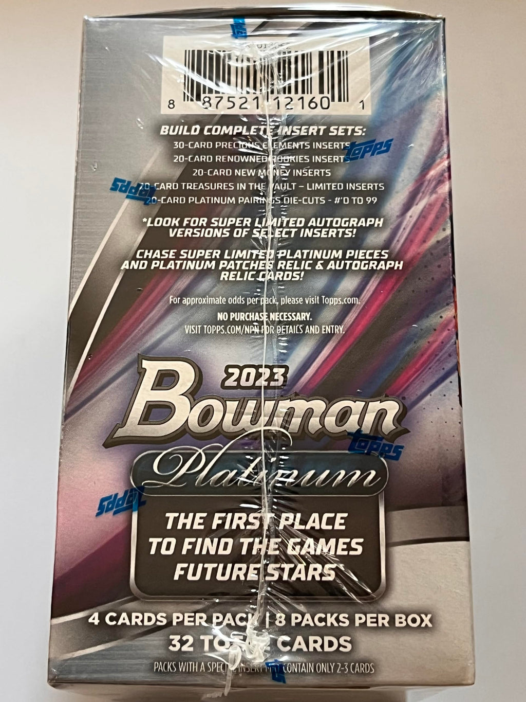 Bowman Platinum Baseball Blaster Box Y117