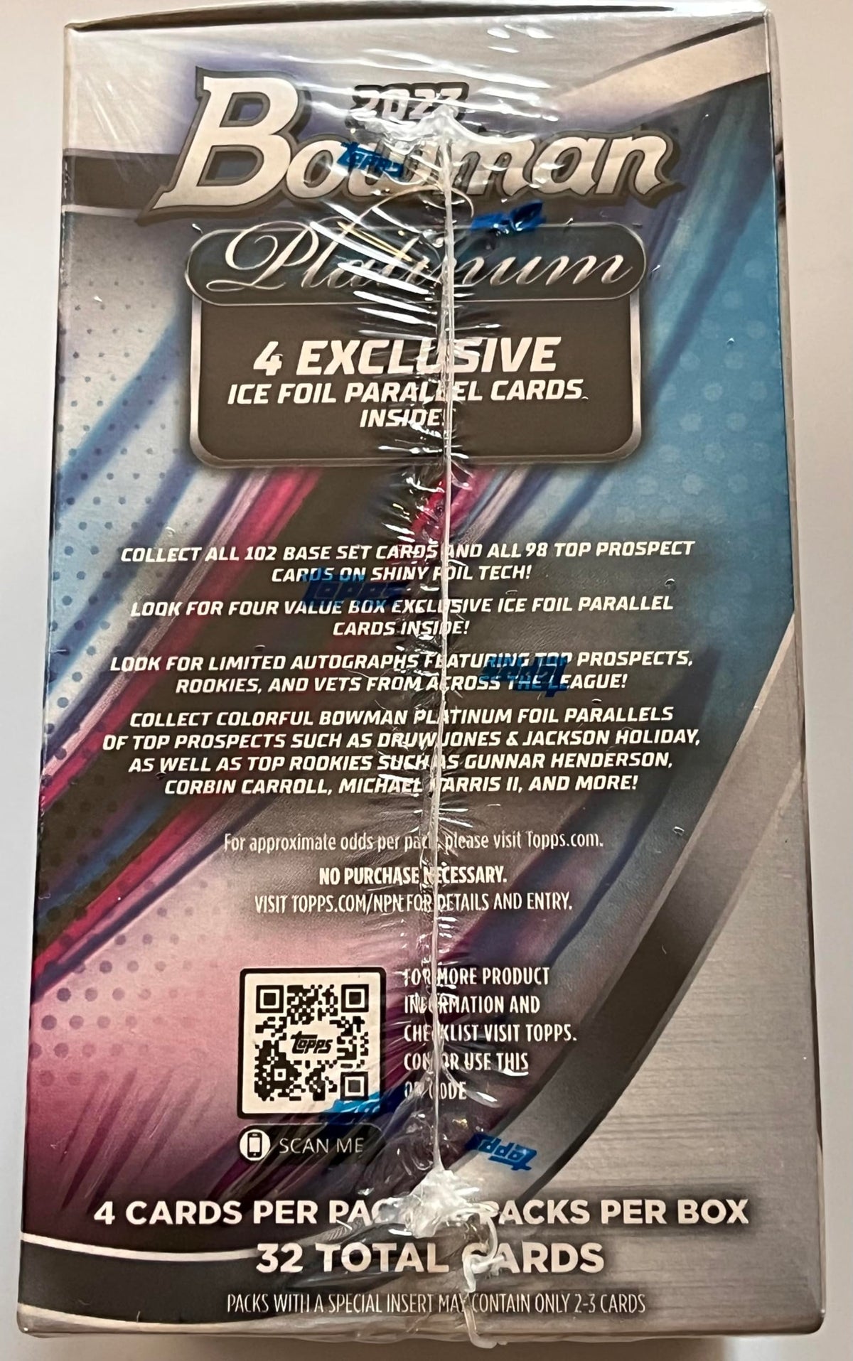 Bowman Platinum Baseball Blaster Box Y117