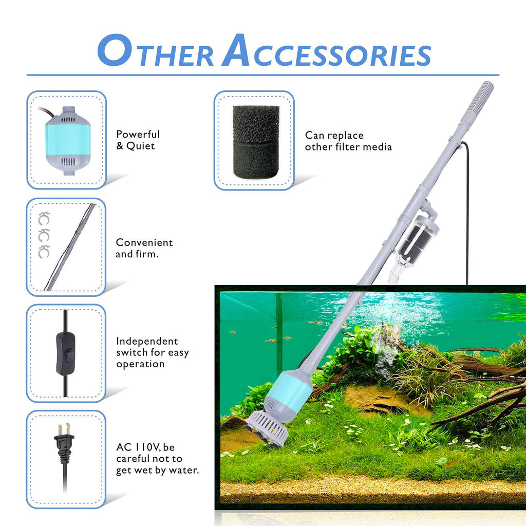 5 in 1 Aquarium Gravel Cleaner Tool Set 15W M869