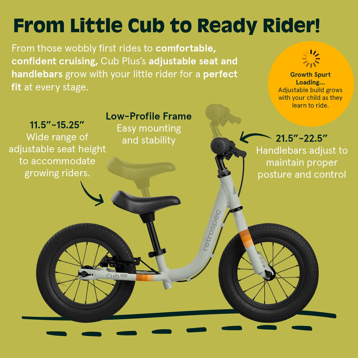 Toddler Balance Bike with Adjustable V-Brake G310874