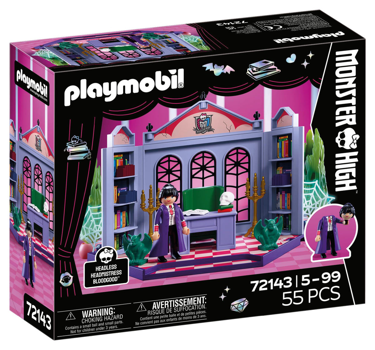 Monster High Office Playset with Desk and Glow-in-the-Dark Spider Webs F9990