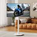 White Rolling TV Stand for 32-55 Inch TVs T644