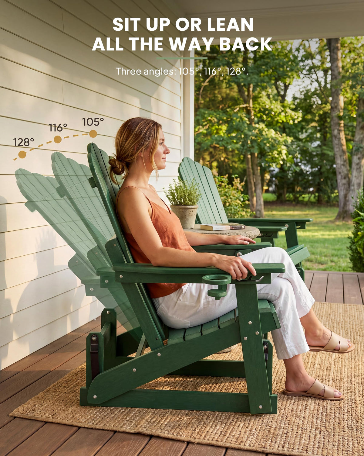 Adirondack Glider Chair Set of 2 F15742