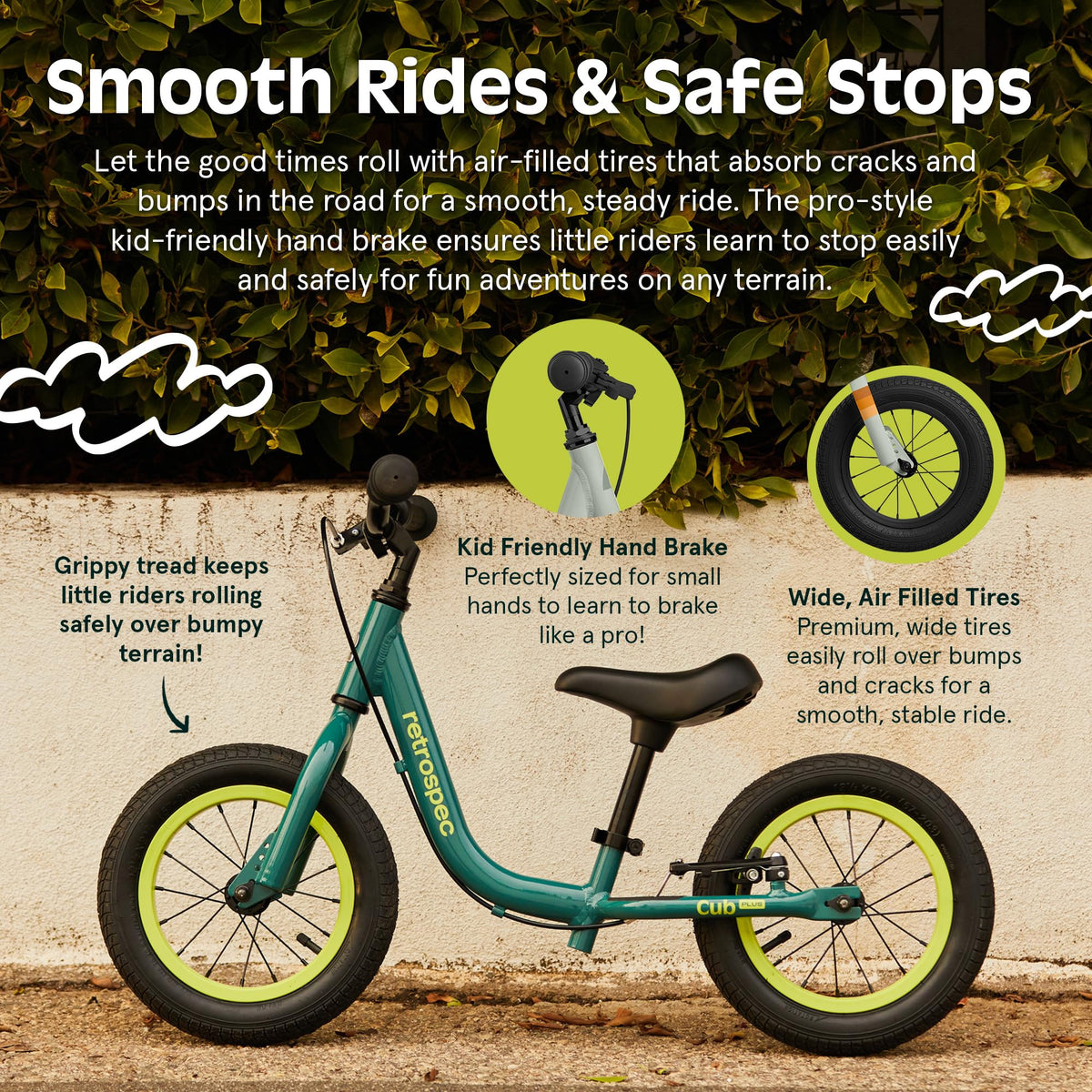 Toddler Balance Bike with Adjustable V-Brake G310874