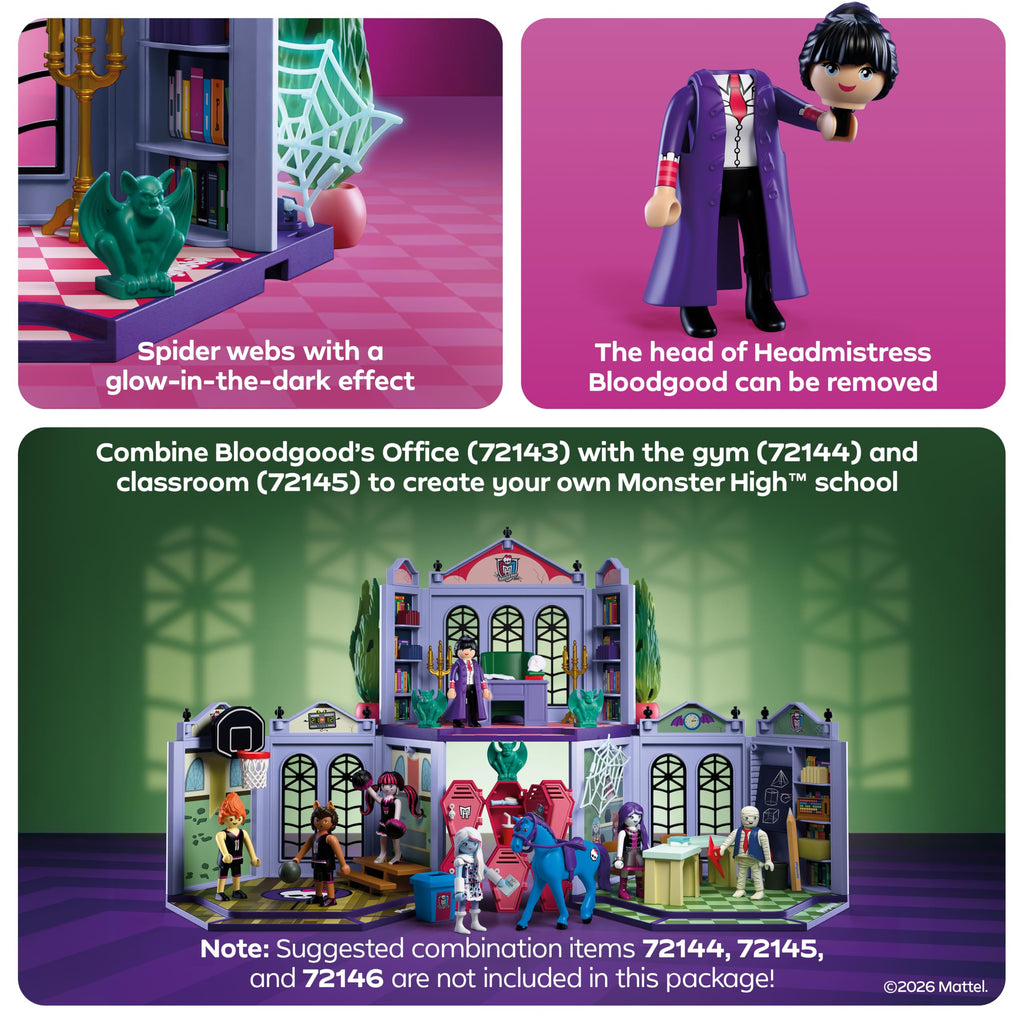 Monster High Office Playset with Desk and Glow-in-the-Dark Spider Webs F9990