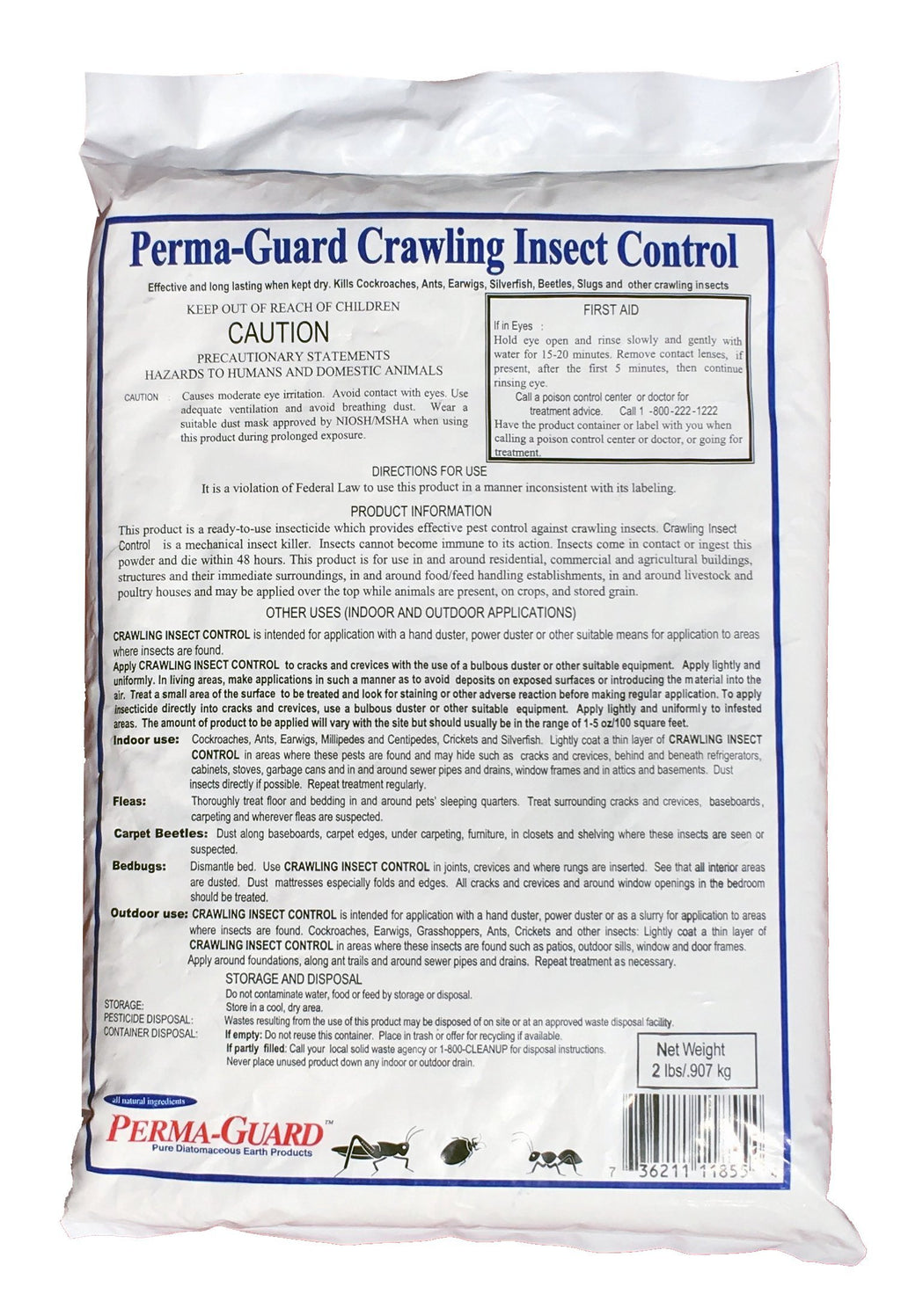 Diatomaceous Earth Powder 2 Pound Bag V80897