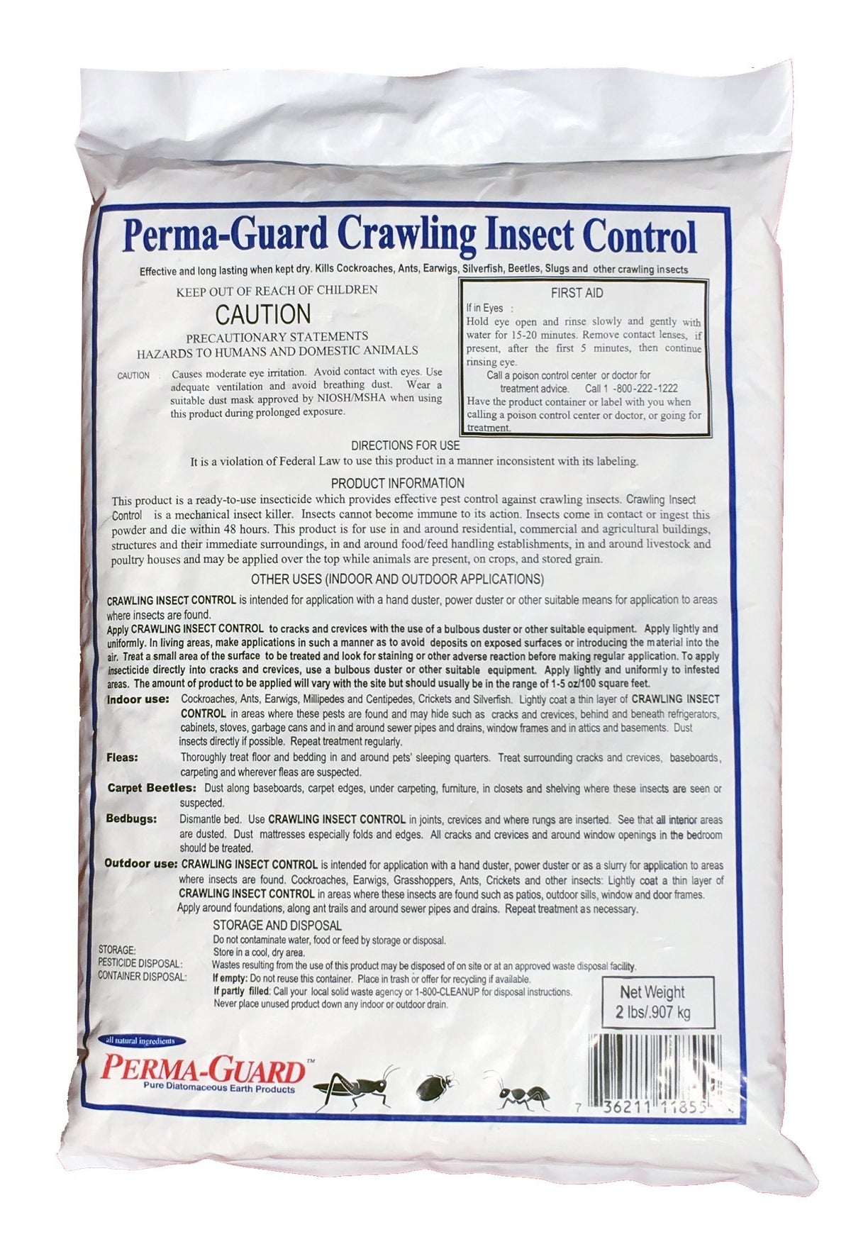 Diatomaceous Earth Powder 2 Pound Bag V80897