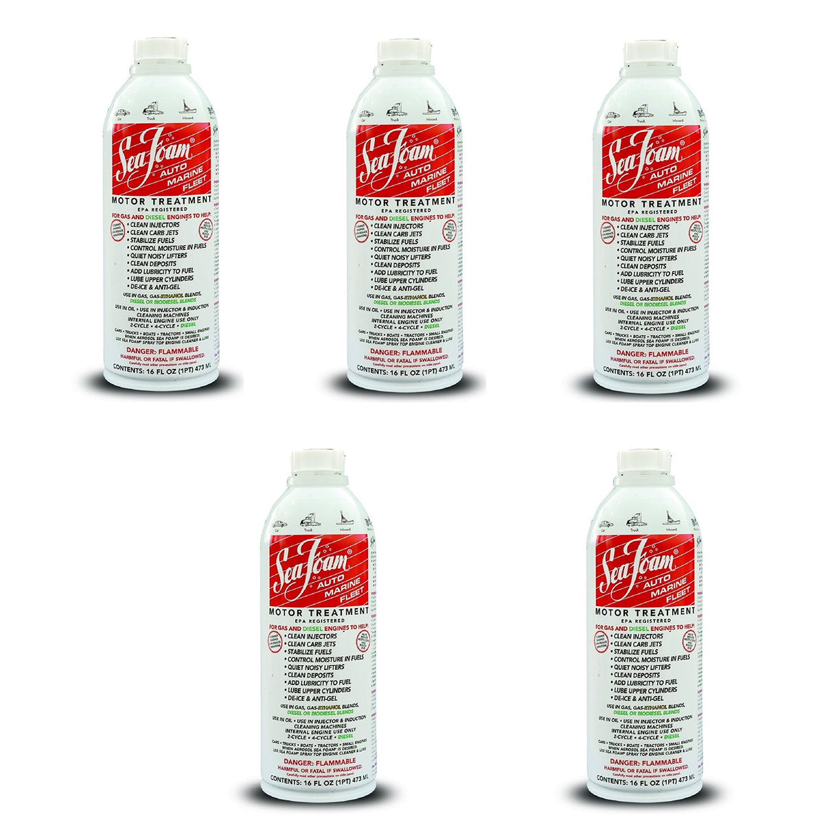 Sea Foam Motor Treatment 5 Pack 16 Ounce I709858